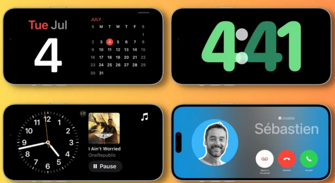 丹阳苹果手机维修分享iOS17横屏充电待机显示有什么好处 