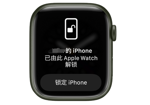 丹阳苹果手机维修分享用 AppleWatch 解锁配备面容 ID 的 iPhone方法 